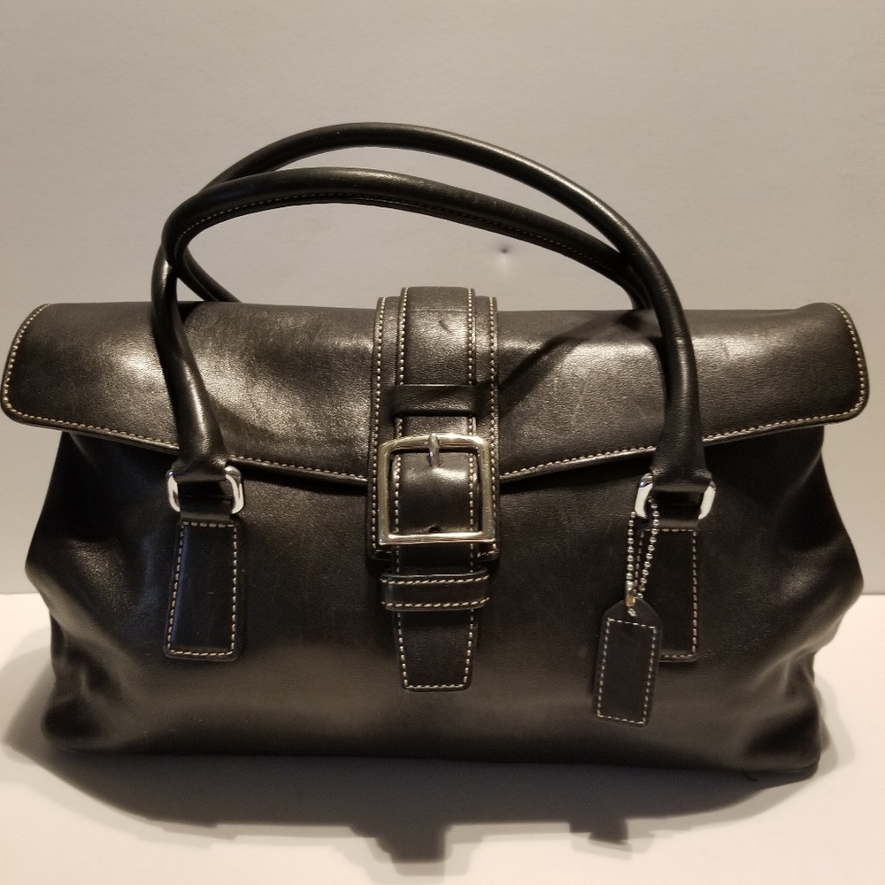 Coach Leather Black Bag